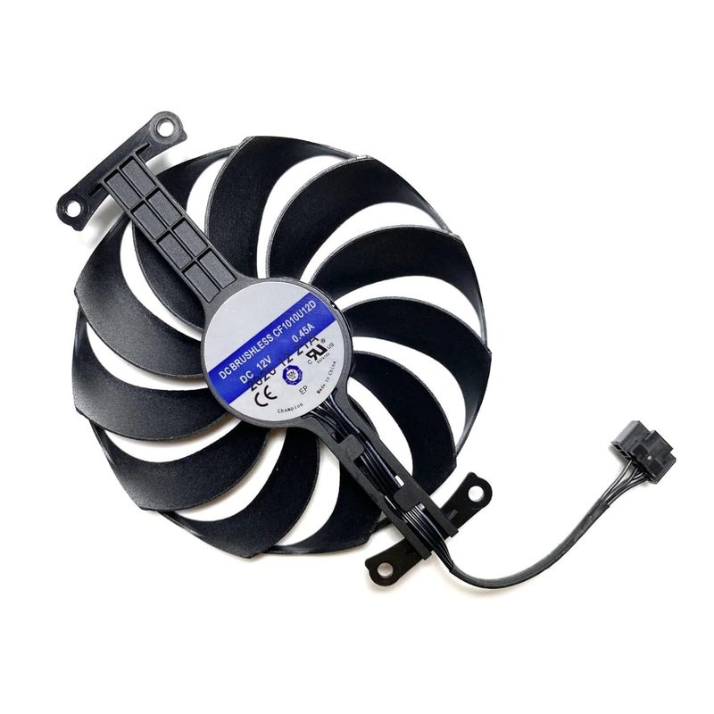 LTANDBR مروحة استبدال بطاقة الرسوميات ASUS Radeon RX6400 4GB Phoenix OC T129215BU FDC10U12D9-C CF1010U12D (CF1010U12D) - Image 2